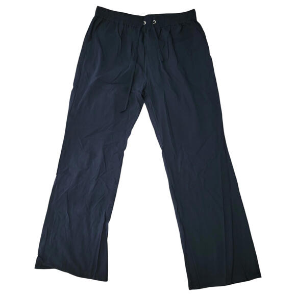 Women's Plus Size 2XL Navy Lightweight Cotton Linen Lounge Trousers FREE S&H - Picture 1 of 2